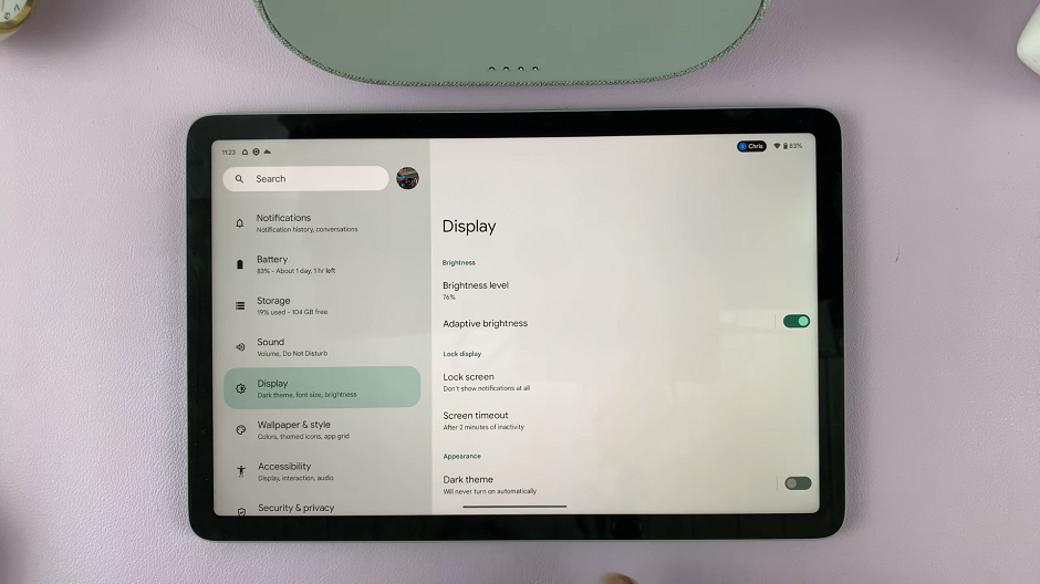 How To Enable Automatic Screen Brightness On Pixel Tablet