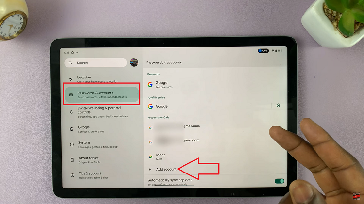 Add Another Google Account To Google Pixel Tablet