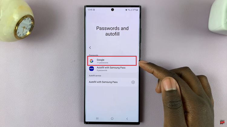 Add Google Password Manager To Home Screen On Samsung Galaxy S23