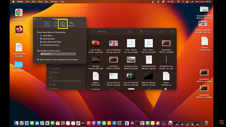 Add Home Folder To Finder In iMac / MacBook