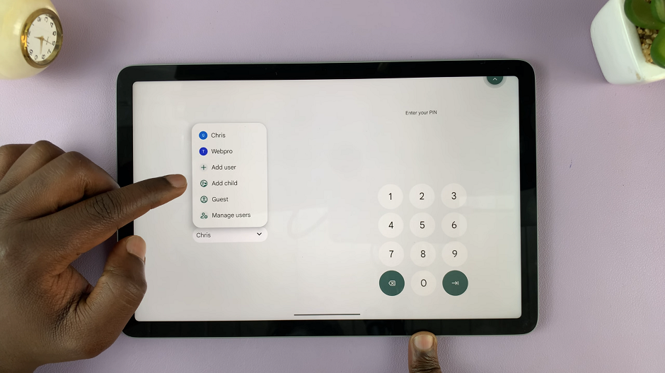 Enable 'Add Users From Lock Screen' On Google Pixel Tablet