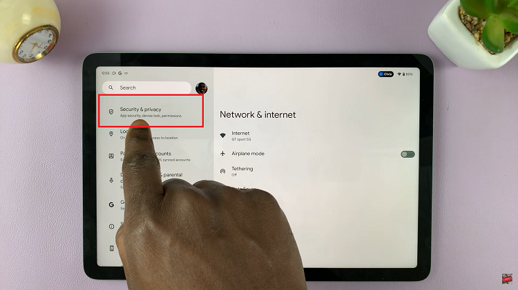 Add a Screen Lock Pattern To Google Pixel Tablet
