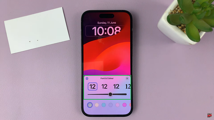 Change Lock Screen Clock Font Size On iPhone