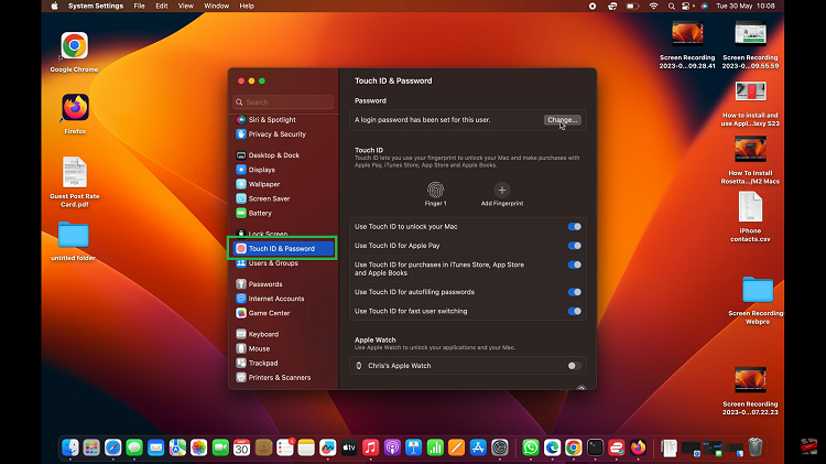 Change Mac MacBook Password