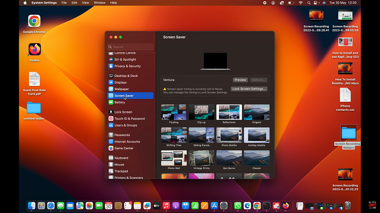 Change Screensaver On Mac MacBook