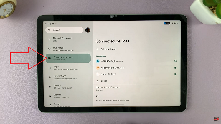 Connect Bluetooth Keyboard To Google Pixel Tablet