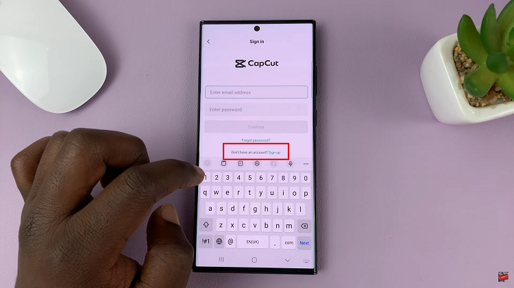 Create CapCut Account