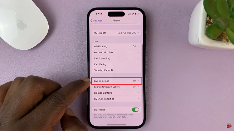 Disable Live Voicemail On iPhone