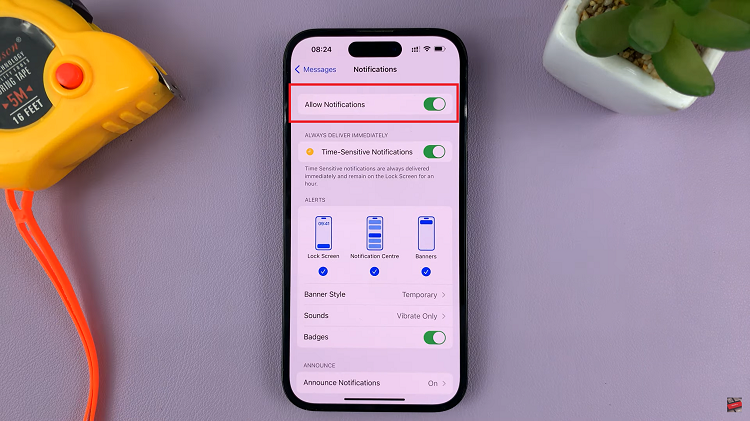 Disable Message Notifications On iPhone