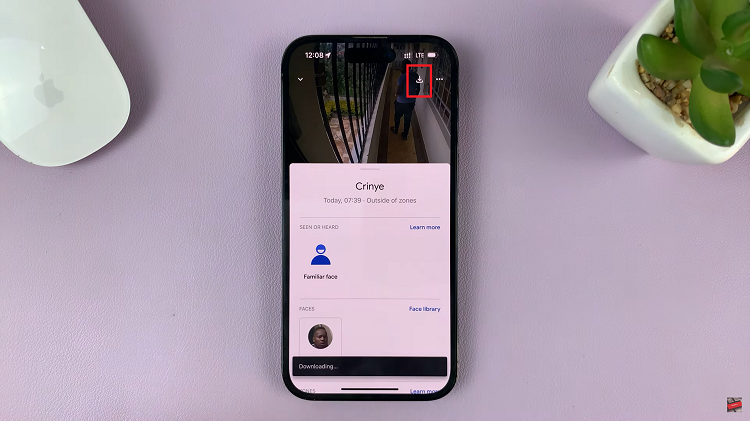 Download Google Nest Camera Events as Video To Phone