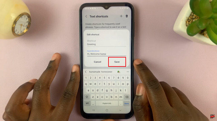 Edit & Delete Text Shortcuts On Samsung Galaxy A14