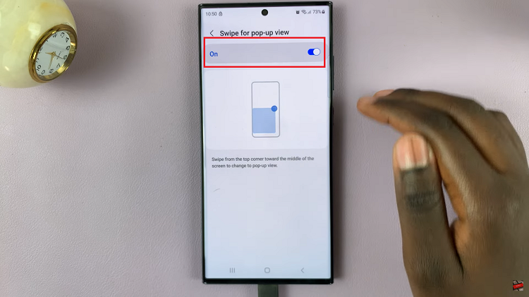 Enable & Disable Swipe Up For Pop Up View on Samsung Galaxy S23s