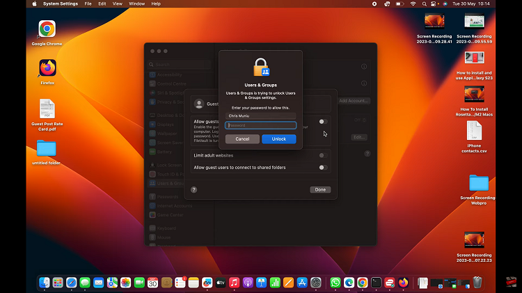 Enable Guest User On Mac MacBook