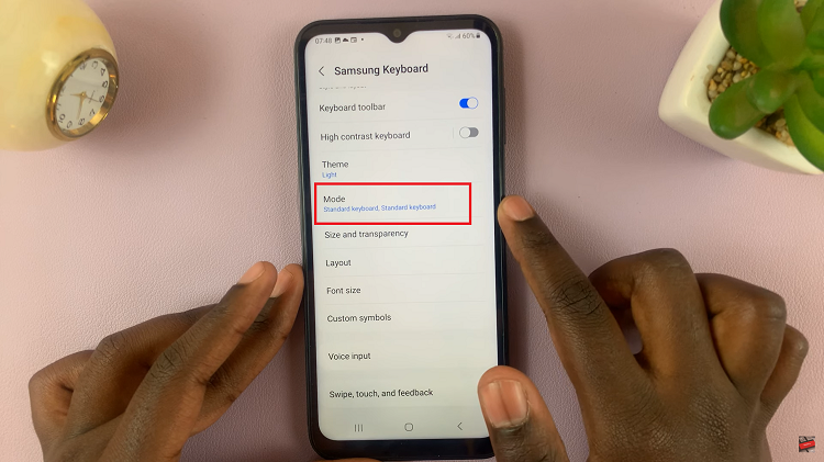 Enable Split Keyboard In Landscape View On Samsung Galaxy A14