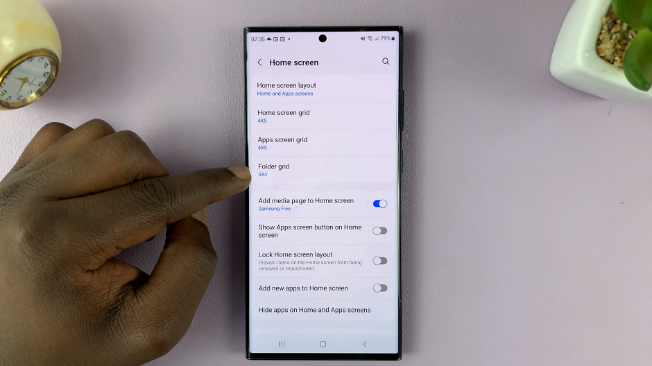 Change Home Screen Folder Grid Size