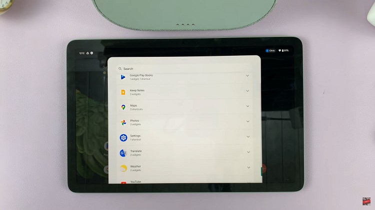 How To Add Widgets On Google Pixel Tablet