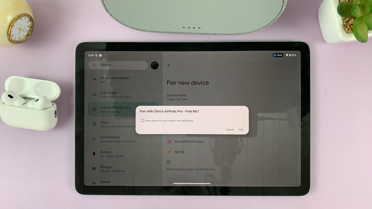 How To Connect AirPods To Google Pixel Tablet