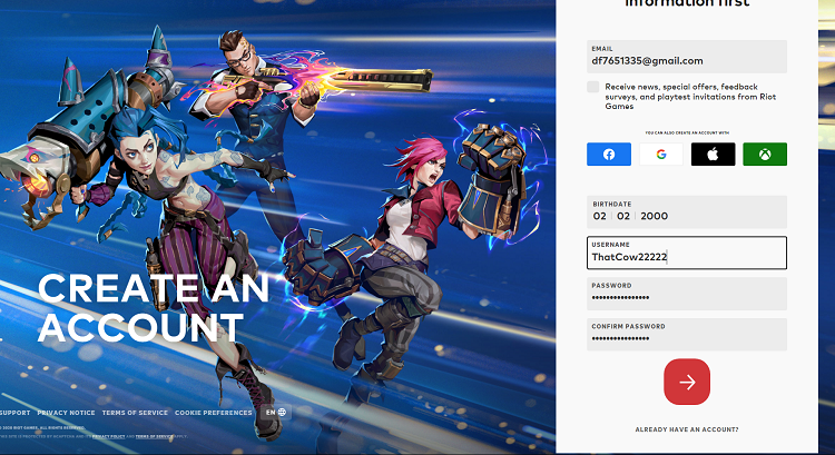 How To Create A Riot Games Account