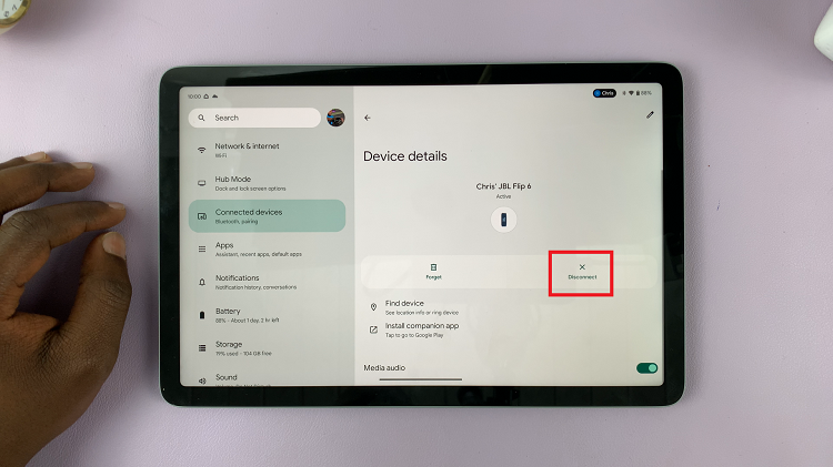 How To Disconnect & Forget Bluetooth Devices On Google Pixel Tablet