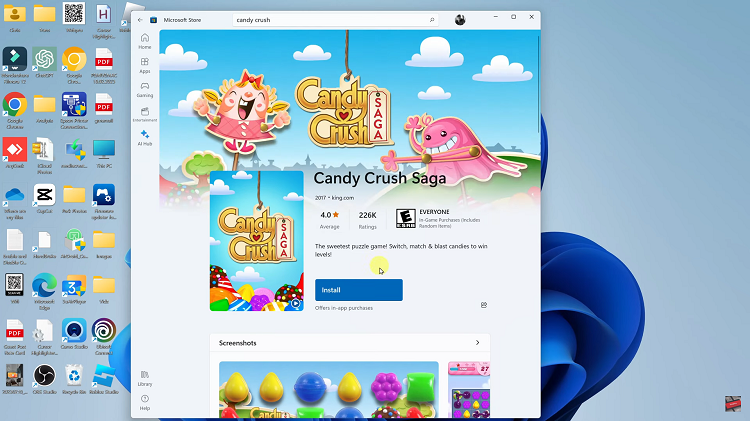 How To Install Candy Crush Saga On Windows PC