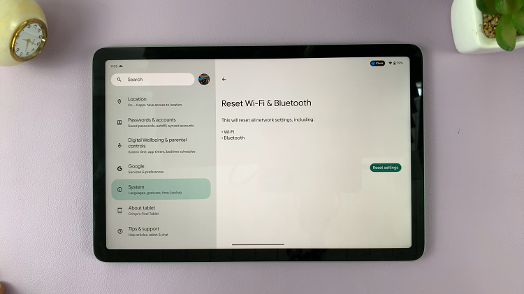 How To Reset Network Settings On Google Pixel Tablet