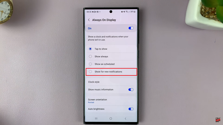 How To Set Always On Display To Show New Notifications On Samsung S23s