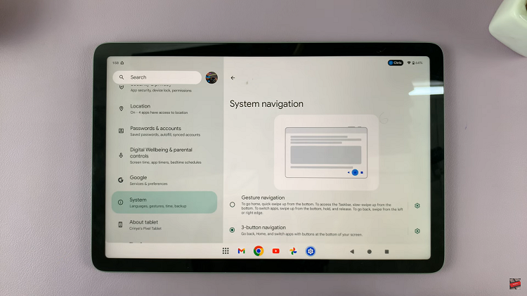 How To Switch Between Gestures & Buttons On Google Pixel Tablet
