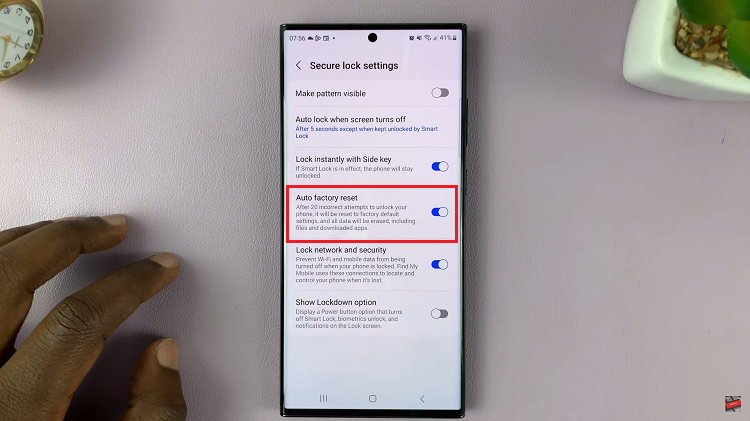 How To Turn ON & OFF Auto Factory Reset On Samsung Galaxy S23