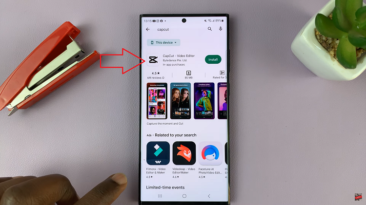 Install CapCut App On Android