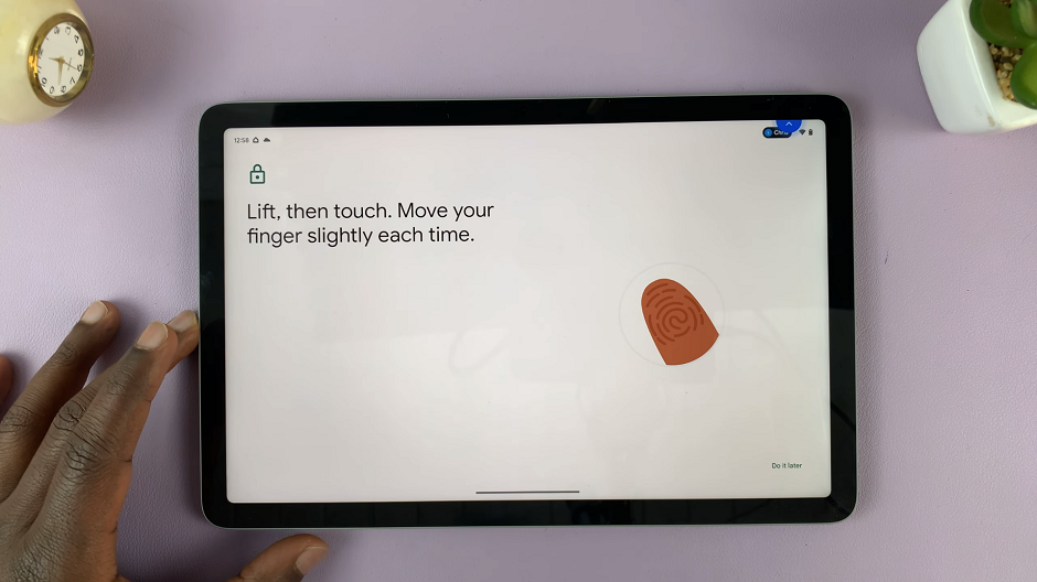 Add Another Fingerprint On Google Pixel Tablet