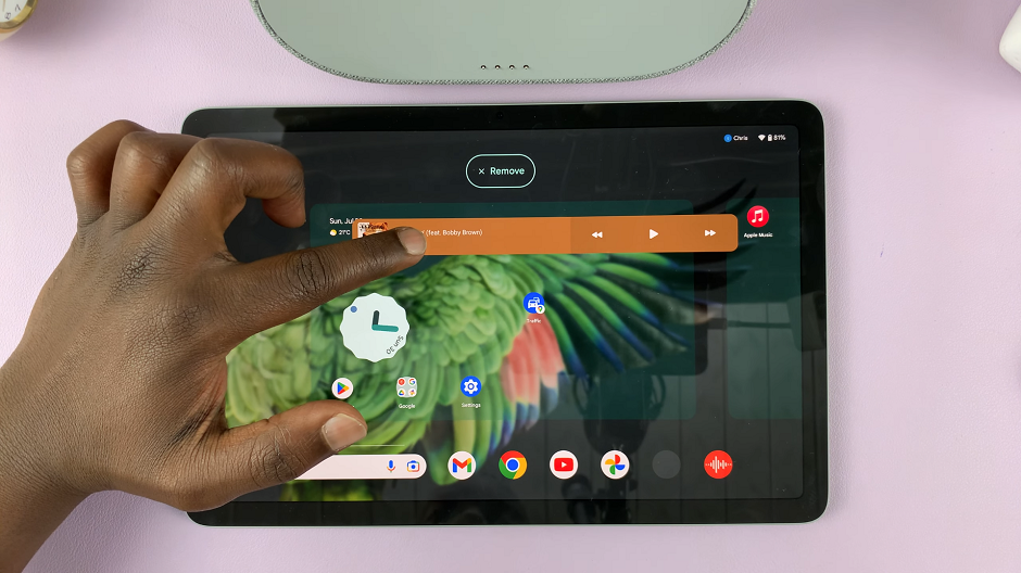 Remove Widgets On Google Pixel Tablet