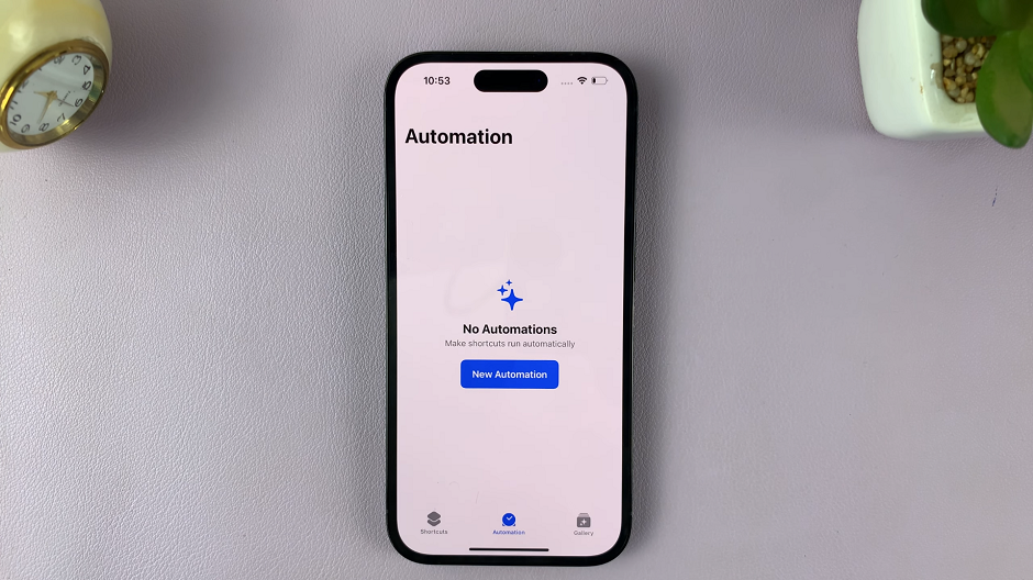 Create a New Automation On Shortcuts App