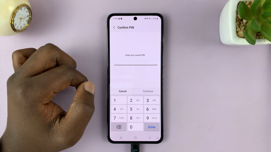 Delete Fingerprint On Samsung Galaxy Z Flip 5