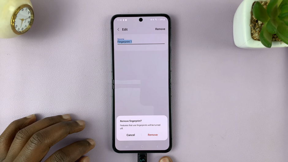 How To Remove Fingerprint On Samsung Galaxy Z Flip 5
