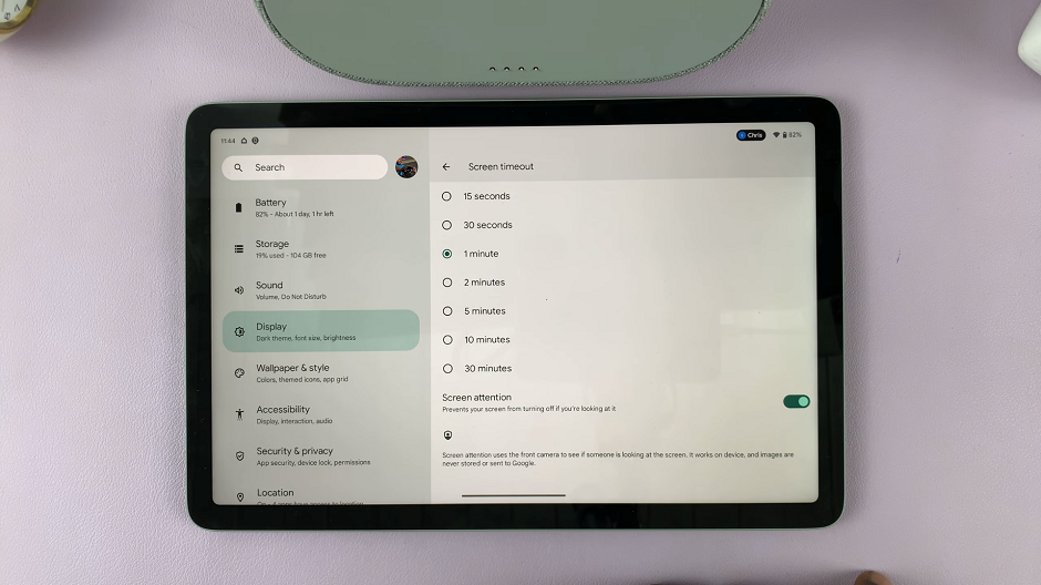 How To Enable Screen Attention On Google Pixel Tablet
