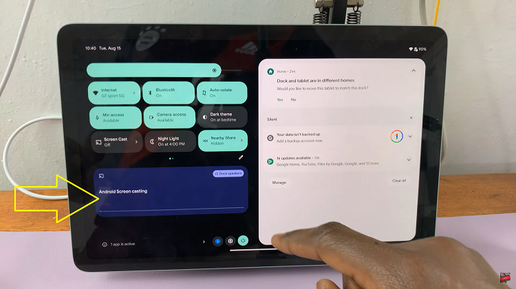 Stop Casting On Google Pixel Tablet