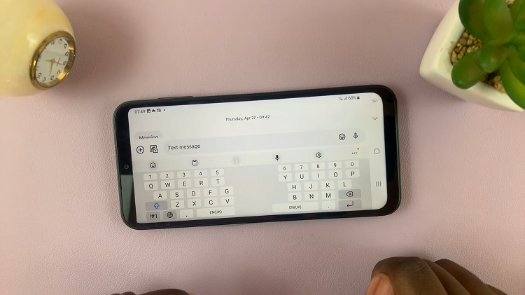 Enable Split Keyboard In Landscape View On Samsung Galaxy A14