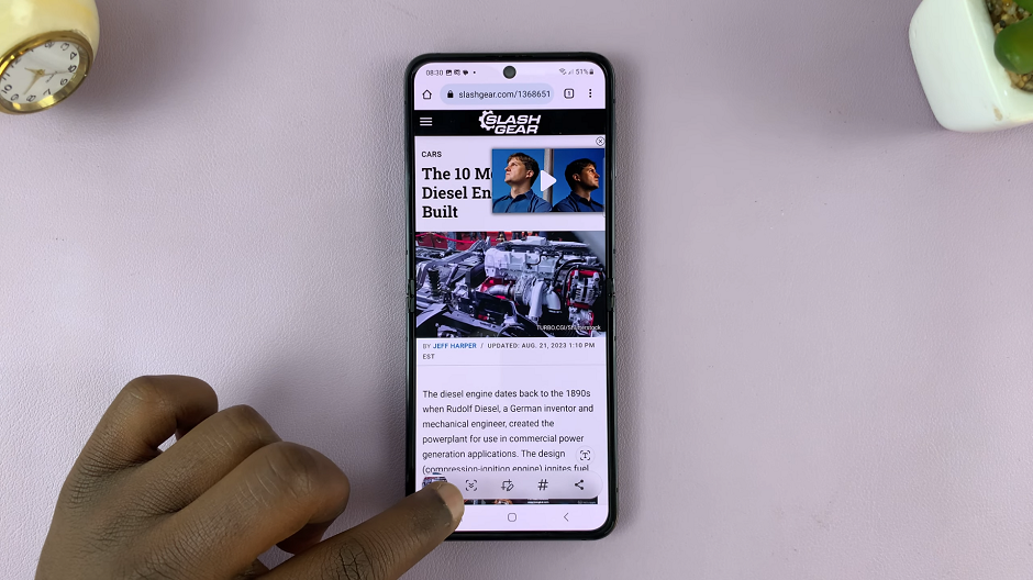How To Take Scrolling Screenshots On Samsung Galaxy Z Flip 5