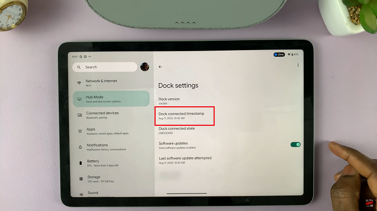 See When Your Google Pixel Tablet Was Last Docked