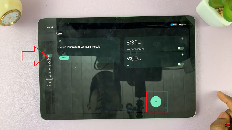 Set Alarm On Google Pixel Tablet