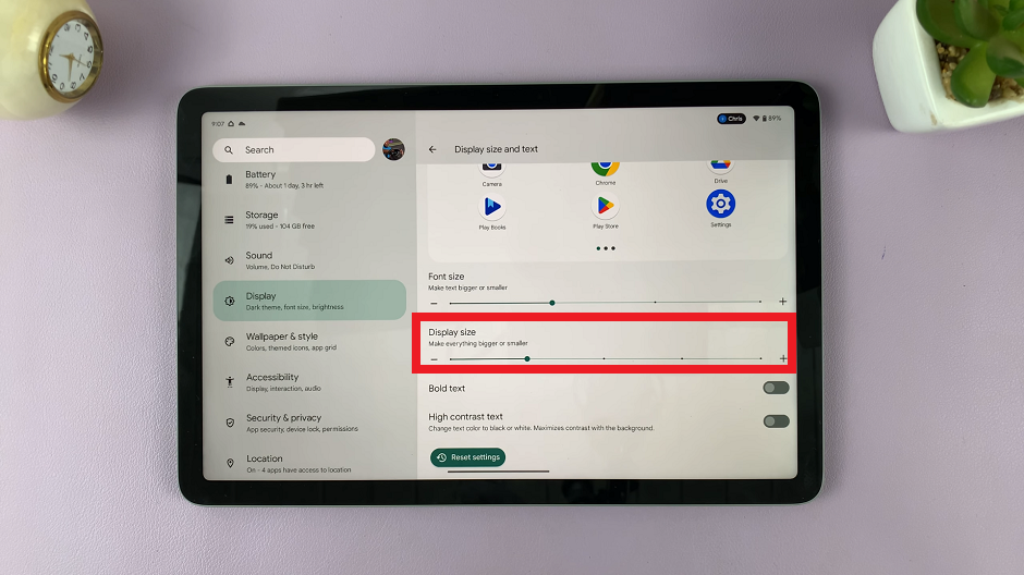 How To Change Display Size On Google Pixel Tablet