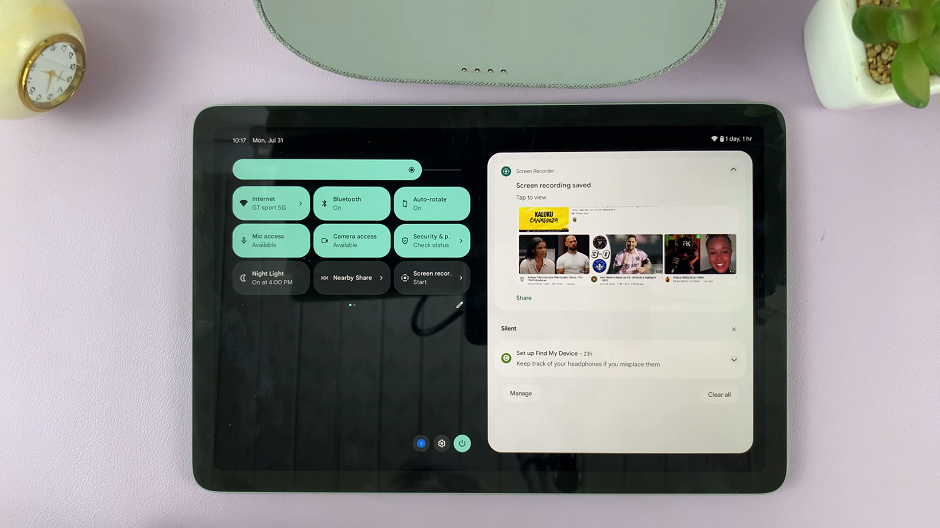 Tips for Optimal Quick Settings Layout On Google Pixel Tablet