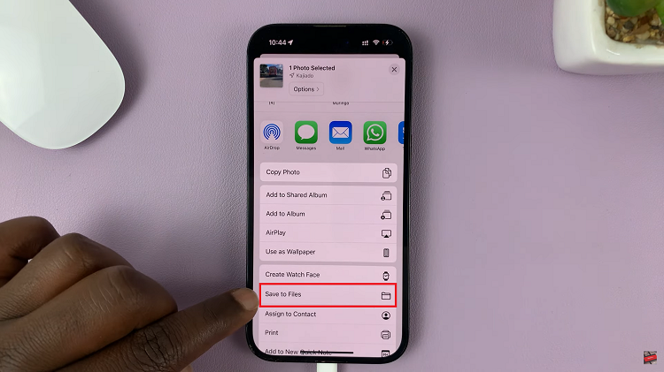 Transfer Photos and Videos From Photos App To Files App