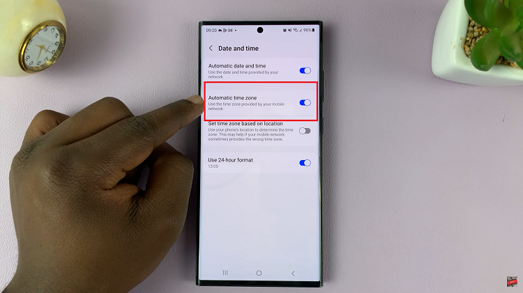 Turn Automatic Time Zone ON & OFF On Samsung Galaxy S23s