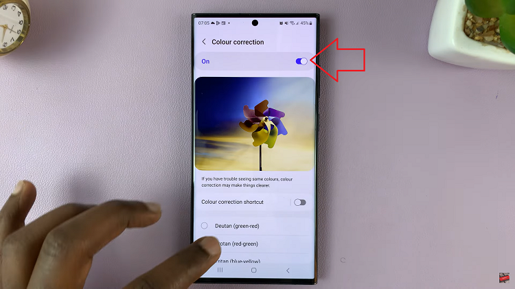 Turn Color Correction ON & OFF In Samsung Galaxy