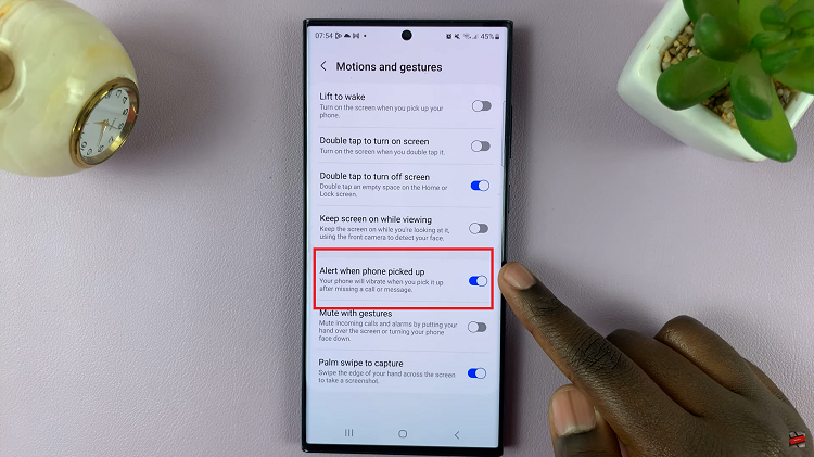 Turn ON & OFF Alert When Phone Is Picked Up On Samsung S23s