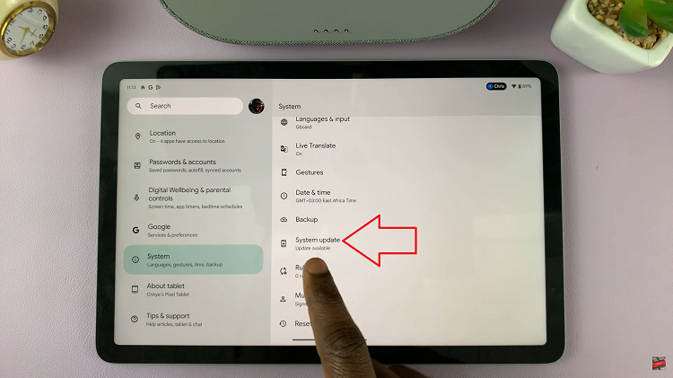 Update Google Pixel Tablet