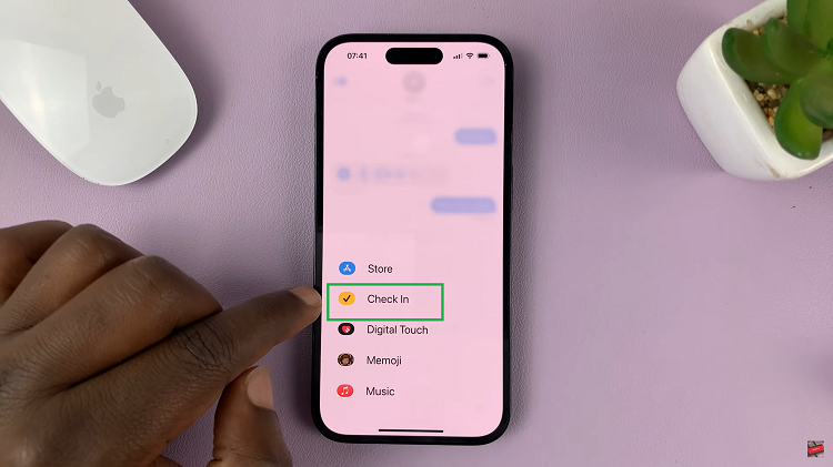 Use 'Check In' On iPhone