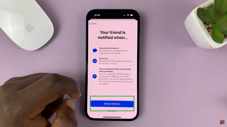 Use 'Check In' On iPhone