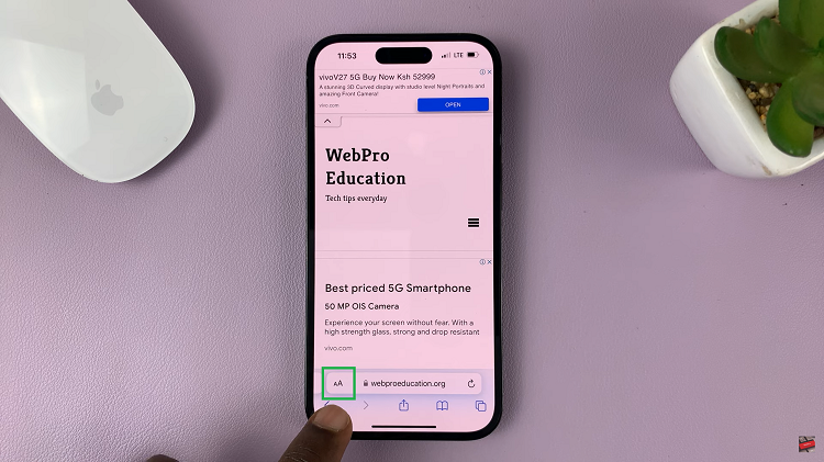 Use 'Listen To Page' In Safari Browser On iPhone